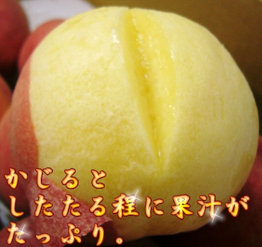 川中島白桃カット画像